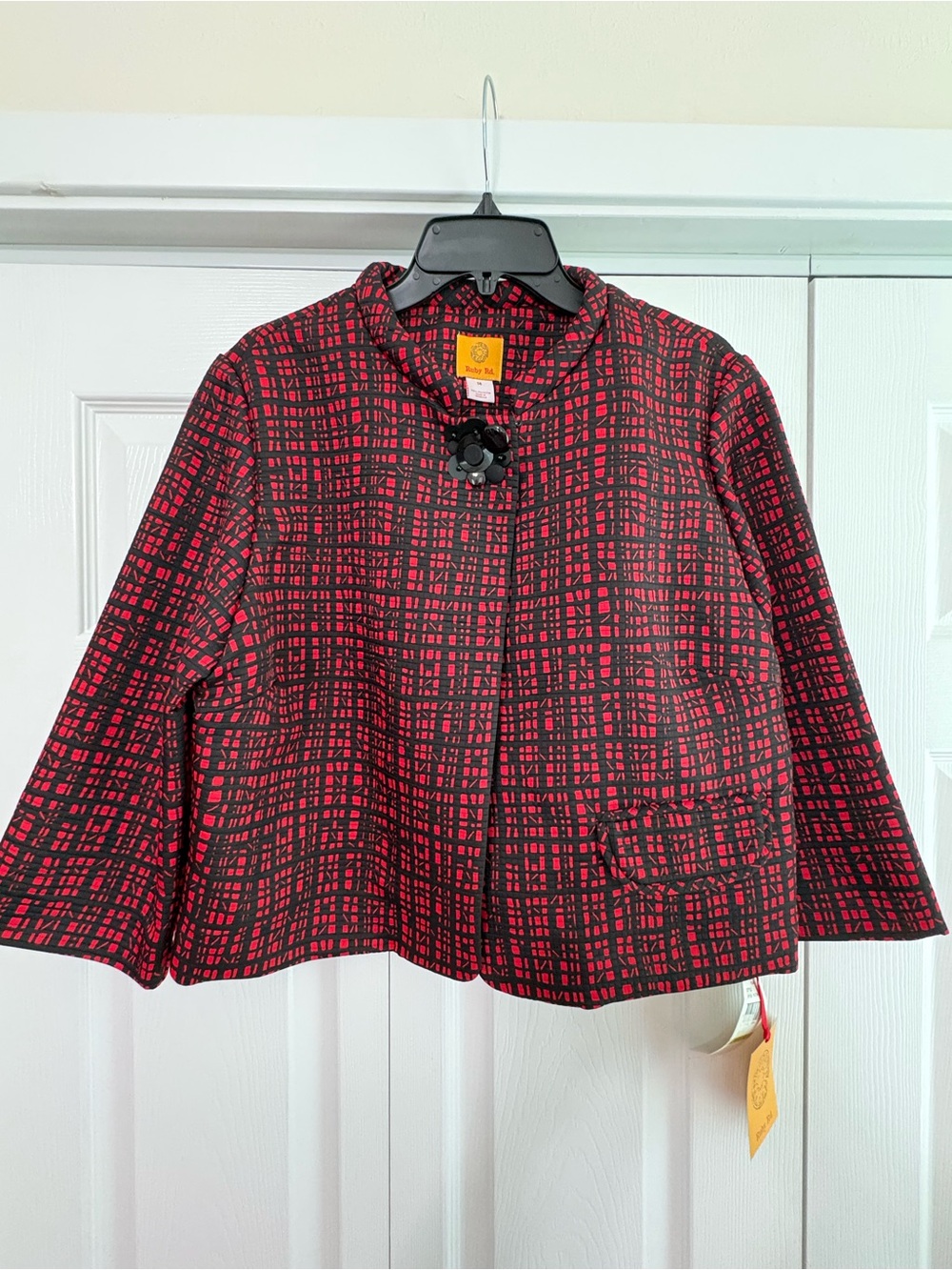 Ruby Road Red and Black Jacket. Size 14. NWT.